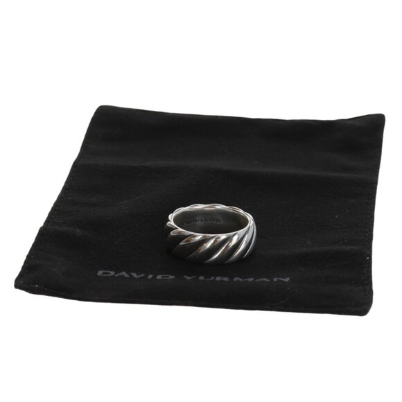 David Yurman Sculpted Cable Contour Men's Band - Sterling 925 Ring SZ 10 3/4 - Picture 7 of 7